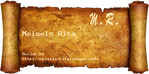 Meisels Rita névjegykártya